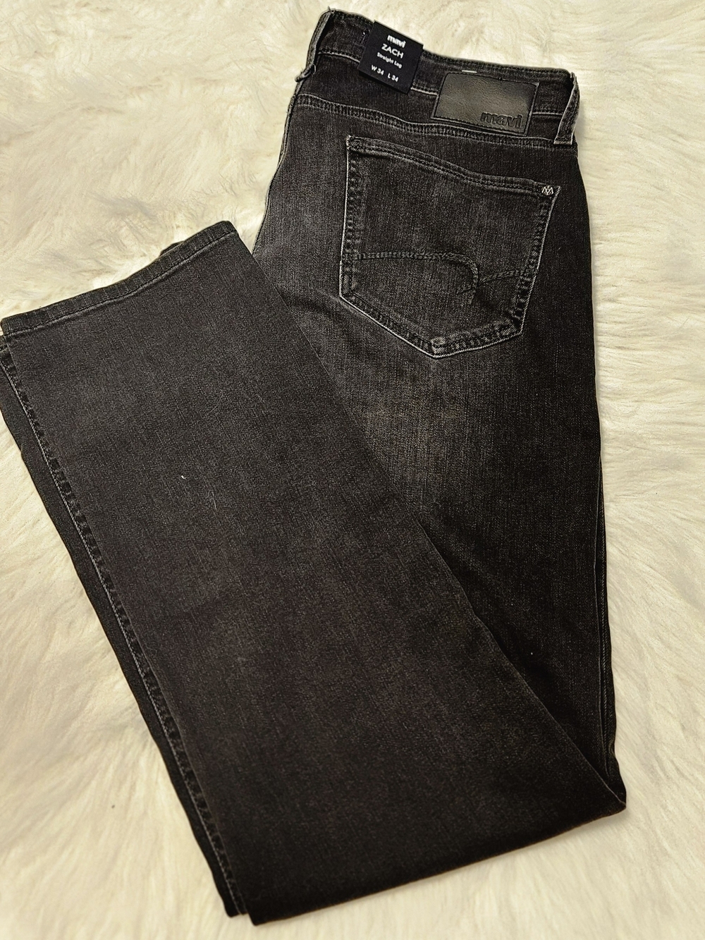 Mavi ZACH Straigh Leg Black Jeans